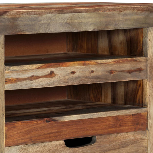 Graues Sideboard Veclenit 100x30x50cm (Sesamholz)