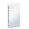 Badezimmer-LED-Wandspiegel Mavie 60x100cm