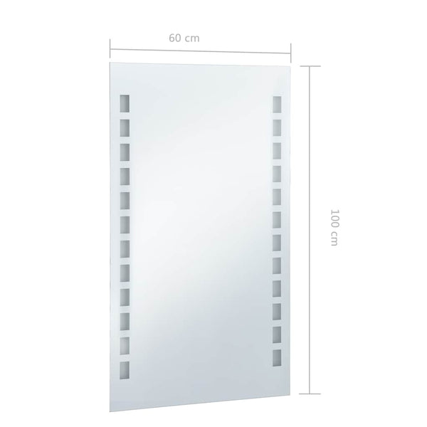Badezimmer-LED-Wandspiegel Mavie 60x100cm