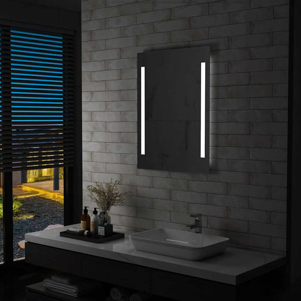 LED-Wandspiegel Gaiseanu für Badezimmer 60x80cm