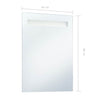 LED-Badspiegel Nattric 60x80cm