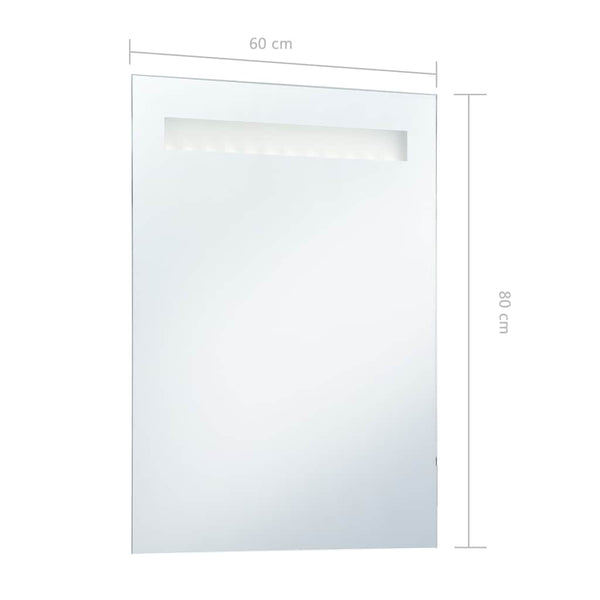 LED-Badspiegel Nattric 60x80cm