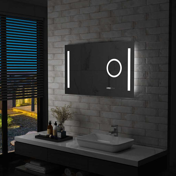 LED-Wandspiegel Kailee 100x60cm für das Badezimmer (mit Touch-Sensor)