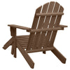 Gartenstuhl und Hocker Holz braun