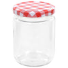 Rot-weiße Glaskonservengläser Iroteiu 230 ml (96 St.)