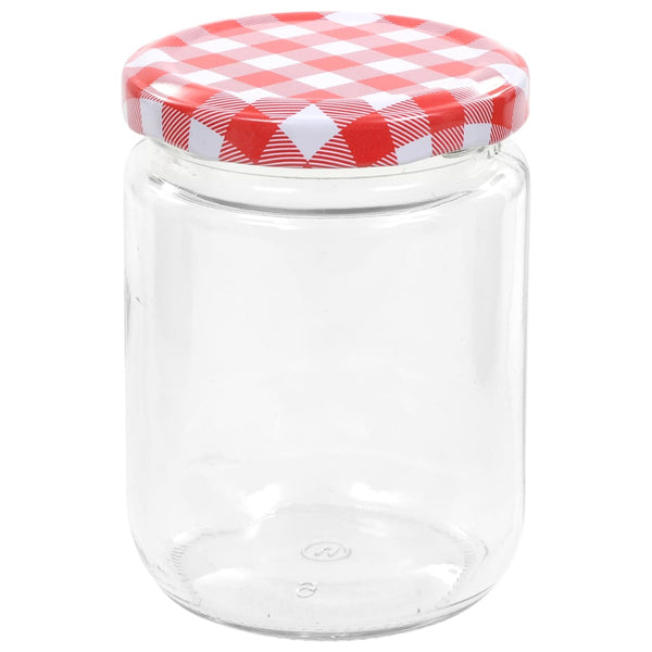 Rot-weiße Glaskonservengläser Iroteiu 230 ml (96 St.)