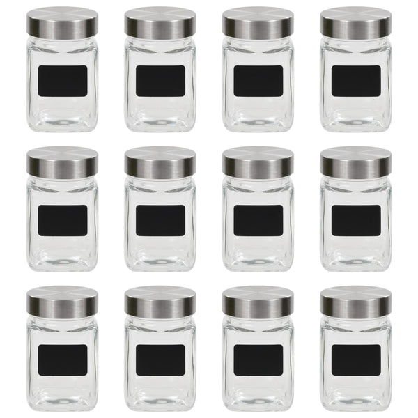 Säilytyspurkit tarroilla Nils 300 ml (12 kpl)