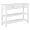 Weißer Beistelltisch Vama 110x35x80cm (MDF)