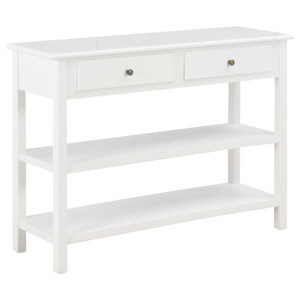 Weißer Beistelltisch Vama 110x35x80cm (MDF)