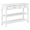 Weißer Beistelltisch Vama 110x35x80cm (MDF)