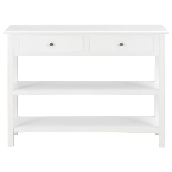 Weißer Beistelltisch Vama 110x35x80cm (MDF)