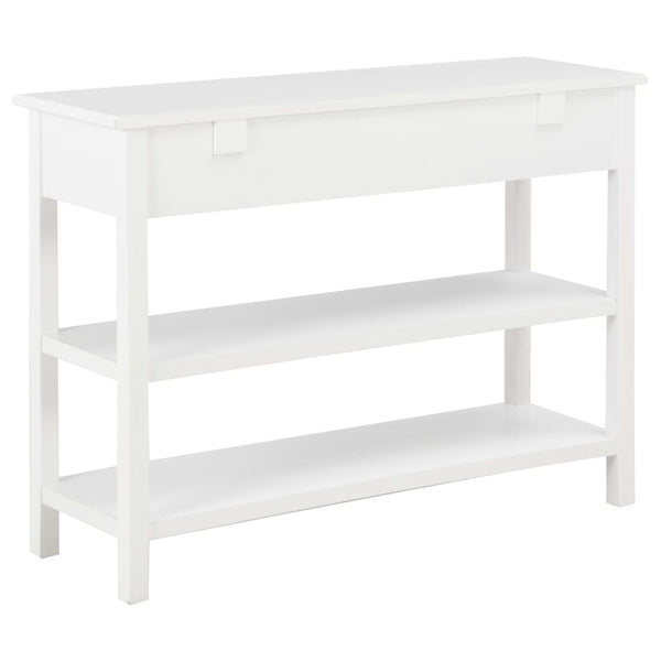 Weißer Beistelltisch Vama 110x35x80cm (MDF)