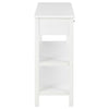 Weißer Beistelltisch Vama 110x35x80cm (MDF)