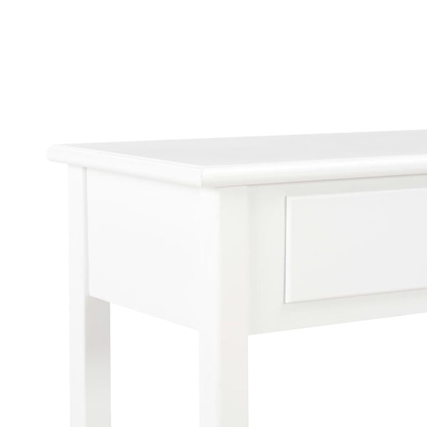 Weißer Beistelltisch Vama 110x35x80cm (MDF)