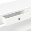 Weißer Beistelltisch Vama 110x35x80cm (MDF)