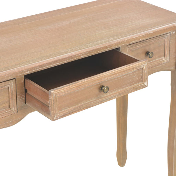 Brauner Schminktisch Kaiya (3 Schubladen)