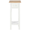 Weißes Sideboard Mitroica 27x27x65,5cm (Holz)