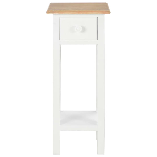 Weißes Sideboard Mitroica 27x27x65,5cm (Holz)