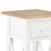 Weißes Sideboard Mitroica 27x27x65,5cm (Holz)