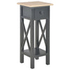 Schwarze Kommode Mitroica 27x27x65,5cm (Holz)