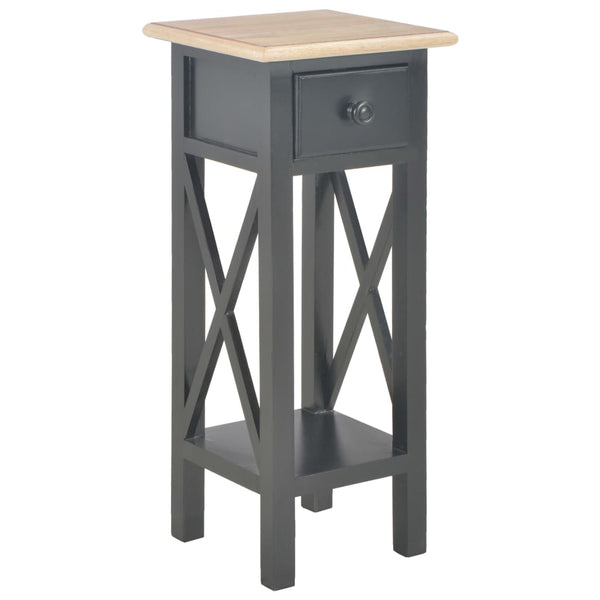 Schwarze Kommode Mitroica 27x27x65,5cm (Holz)