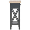 Schwarze Kommode Mitroica 27x27x65,5cm (Holz)