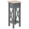 Schwarze Kommode Mitroica 27x27x65,5cm (Holz)