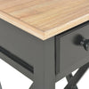 Schwarze Kommode Mitroica 27x27x65,5cm (Holz)