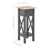 Schwarze Kommode Mitroica 27x27x65,5cm (Holz)