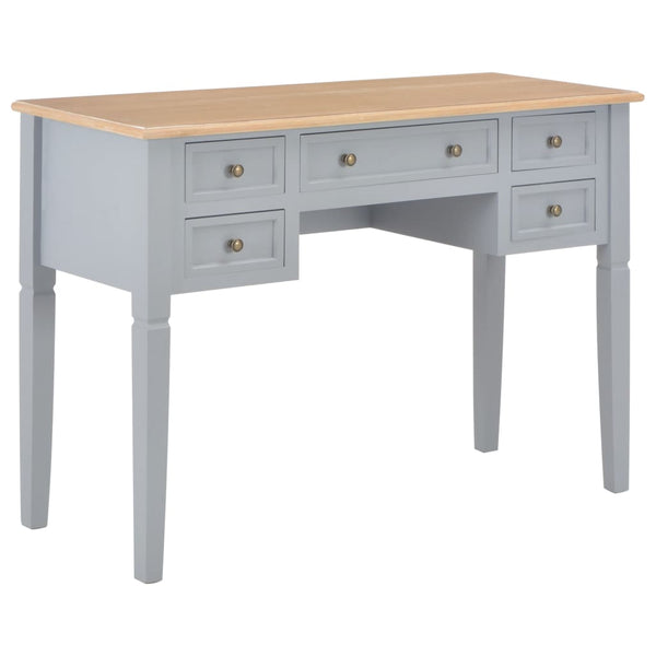 Grauer Schreibtisch Vasilioa 109,5x45x77,5cm (Holz)