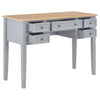 Grauer Schreibtisch Vasilioa 109,5x45x77,5cm (Holz)