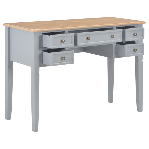 Grauer Schreibtisch Vasilioa 109,5x45x77,5cm (Holz)