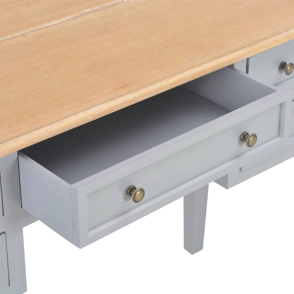 Grauer Schreibtisch Vasilioa 109,5x45x77,5cm (Holz)