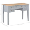 Grauer Schreibtisch Vasilioa 109,5x45x77,5cm (Holz)