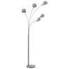 Stehleuchte Racoasa 200cm (5 x E14), silber