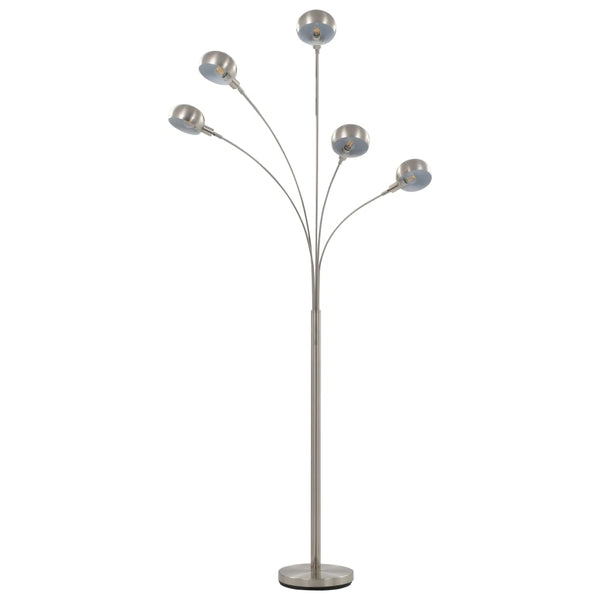 Stehleuchte Racoasa 200cm (5 x E14), silber