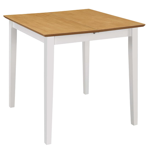 Ausziehbarer Esstisch Covaci weiß (80-120)x80x74cm (MDF)