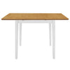 Ausziehbarer Esstisch Covaci weiß (80-120)x80x74cm (MDF)