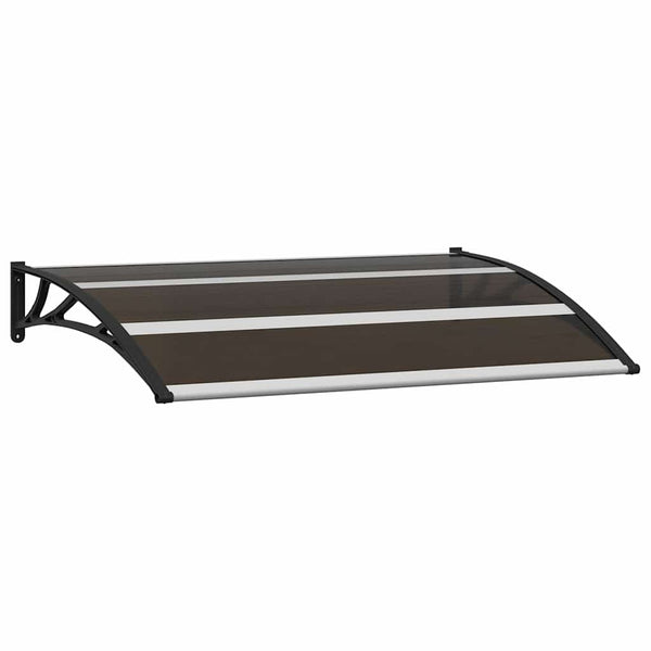Schwarzes Türvordach Morgovan 120x75cm (PC)