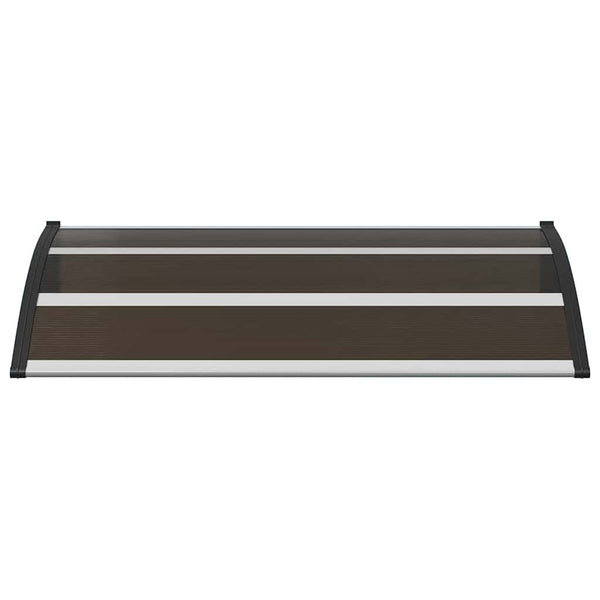 Schwarzes Türvordach Morgovan 120x75cm (PC)