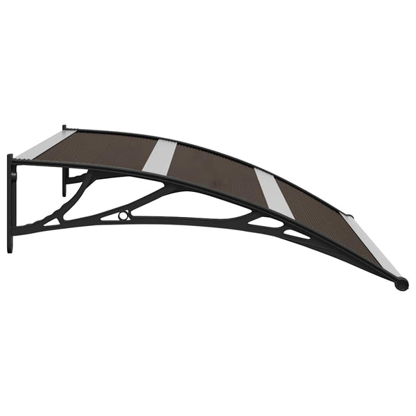 Schwarzes Türvordach Morgovan 120x75cm (PC)