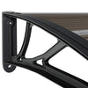 Schwarzes Vordach Morgovan 240x75cm (PC)