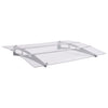 Vordach Dioclentiu 120x90cm Silber und transparent (Polycarbonat)