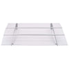Vordach Dioclentiu 120x90cm Silber und transparent (Polycarbonat)