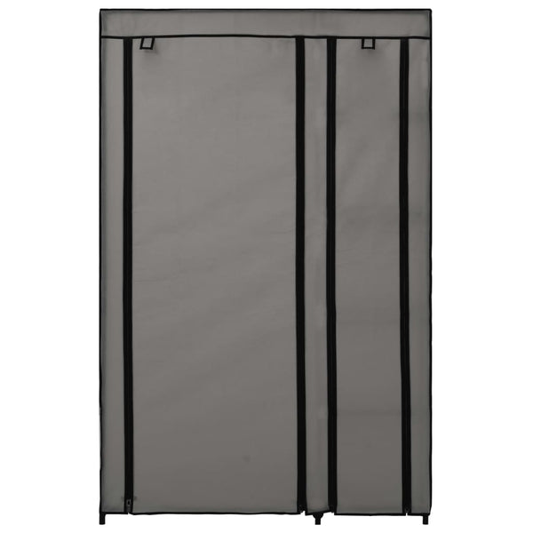 Grauer Faltschrank Faruh 110x45x175cm (2 Stück Stoff)