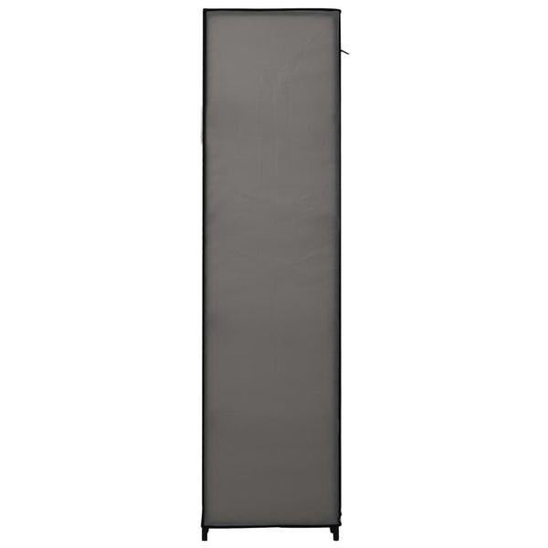 Grauer Faltschrank Faruh 110x45x175cm (2 Stück Stoff)