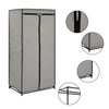 Grauer Kleiderschrank Nevrie 75x50x160cm