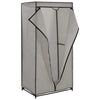 Grauer Kleiderschrank Nevrie 75x50x160cm