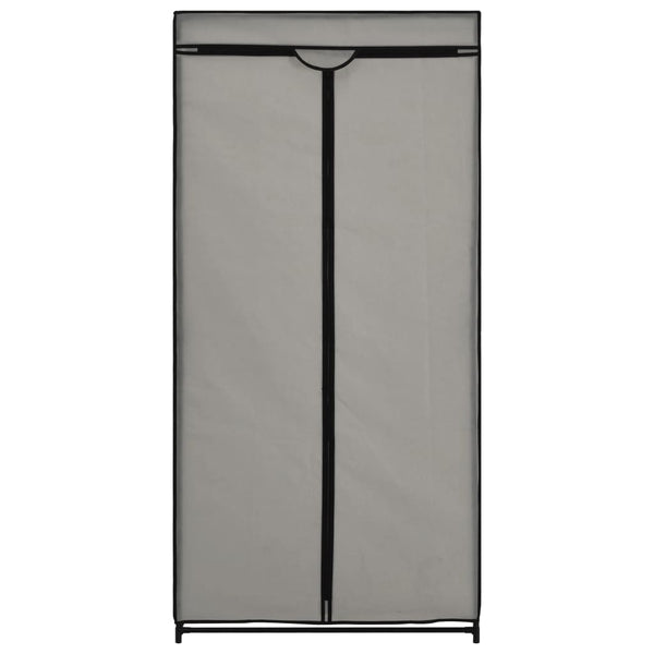 Grauer Kleiderschrank Nevrie 75x50x160cm