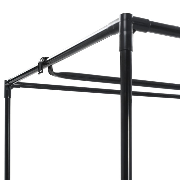 Grauer Kleiderschrank Nevrie 75x50x160cm